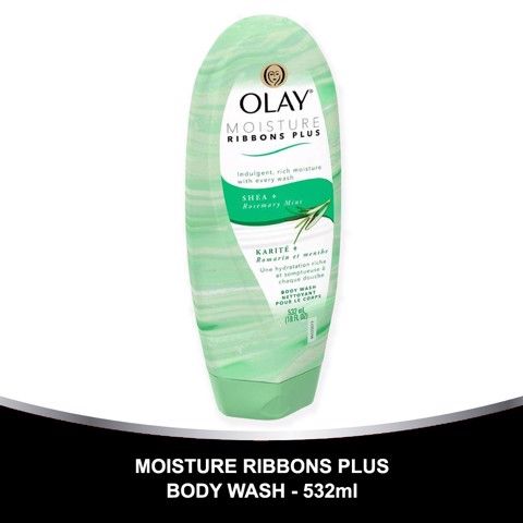 Sữa Tắm Olay Ribbons Plus Shea + Rosemary Mint 532ml