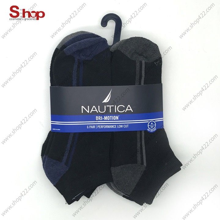 Vớ Nautica Nam Low Cut Dri Motion 6 Đôi 856