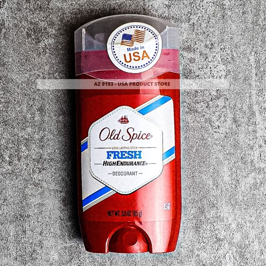 Lăn Khử Mùi Old Spice High Endurance FRESH - Sáp Xanh 85g, Hàng Mỹ