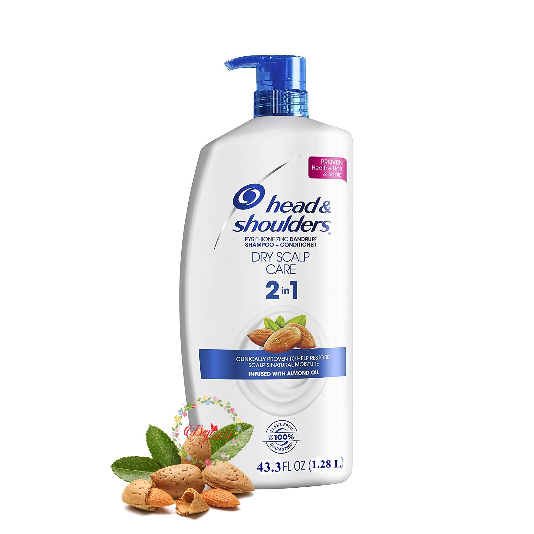 Dầu Gội Xã (2 in 1) Head and Shoulders DRY SCALP CARE 1.28 L - Hàng Mỹ