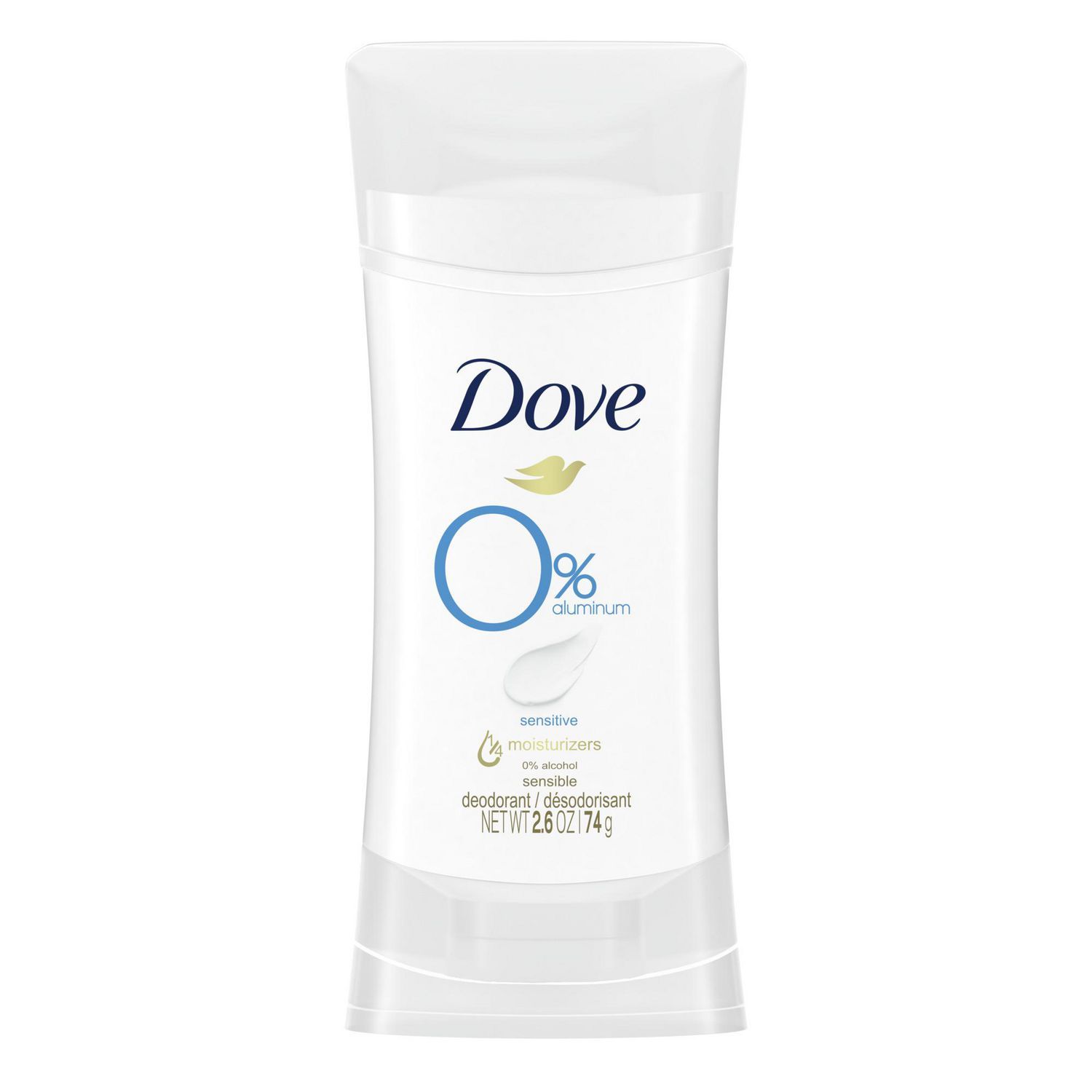Lăn Khử Mùi Dove Aluminum Free SENSITIVE - Sáp Trắng 74g