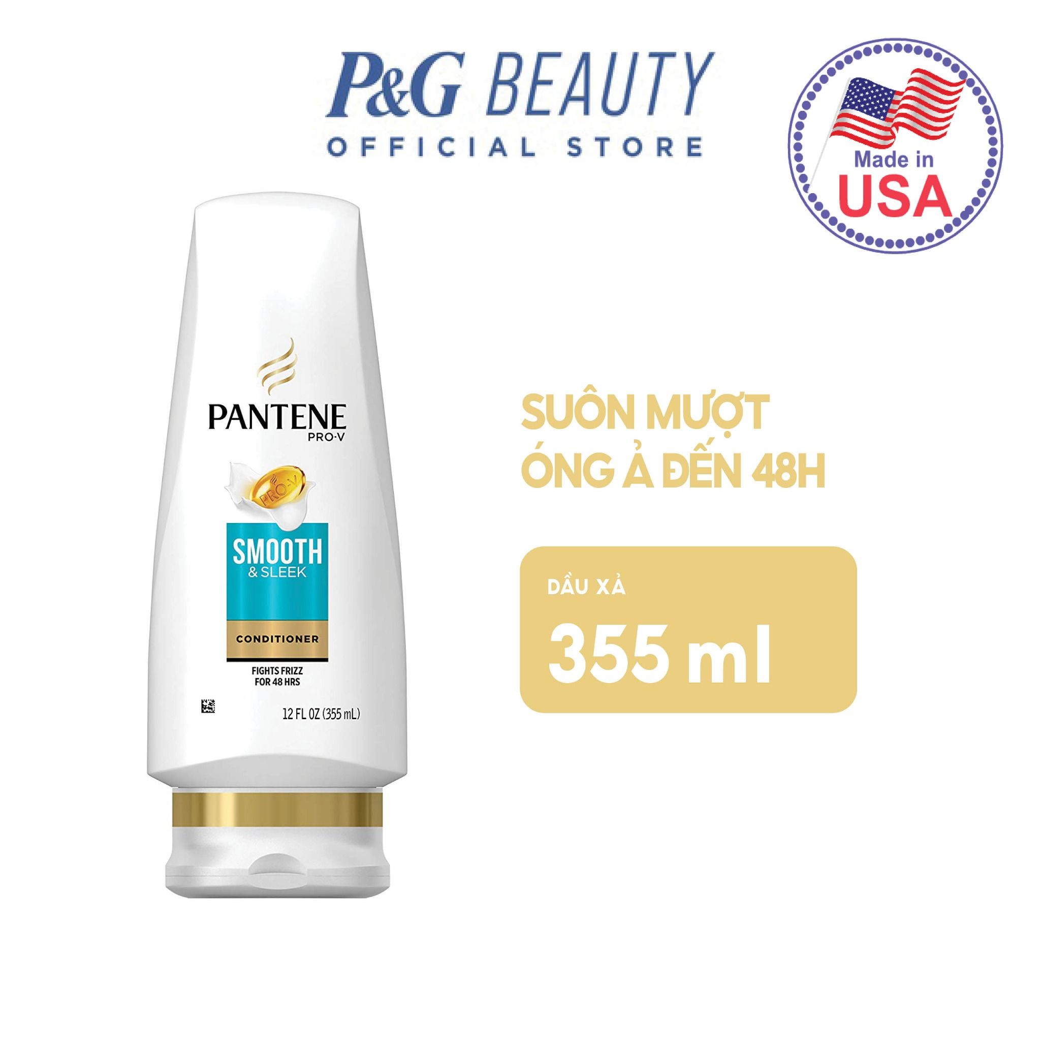 Dầu xả Pantene Pro V SMOOTH and SLEEK 355ml