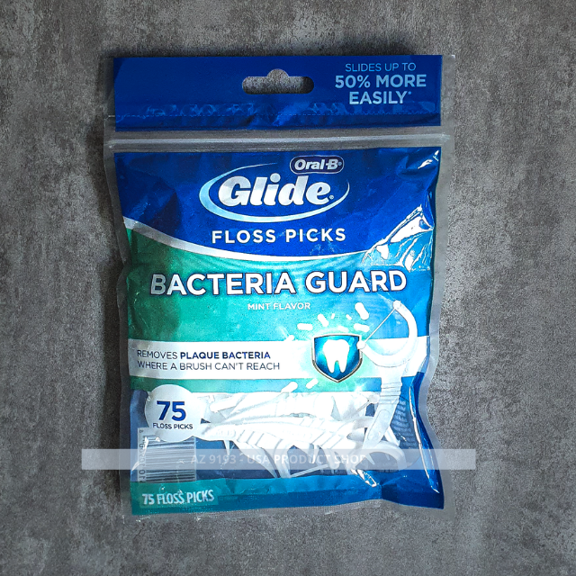 Tăm Chỉ Oral B Glide BACTERIA GUARD 75 tăm - Hàng Xách Tay Mỹ