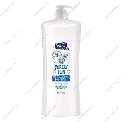 Tắm Gội Xả Suave Kids Purely Fun Moisturizing 3in1 828ml