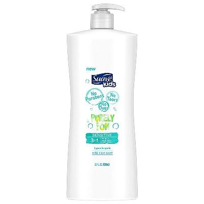 Tắm Gội Xả Suave Kids Purely Fun Sensitive 3in1 828ml