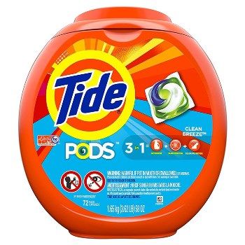Tide Pods 3in1 Clean Breeze 72 Viên