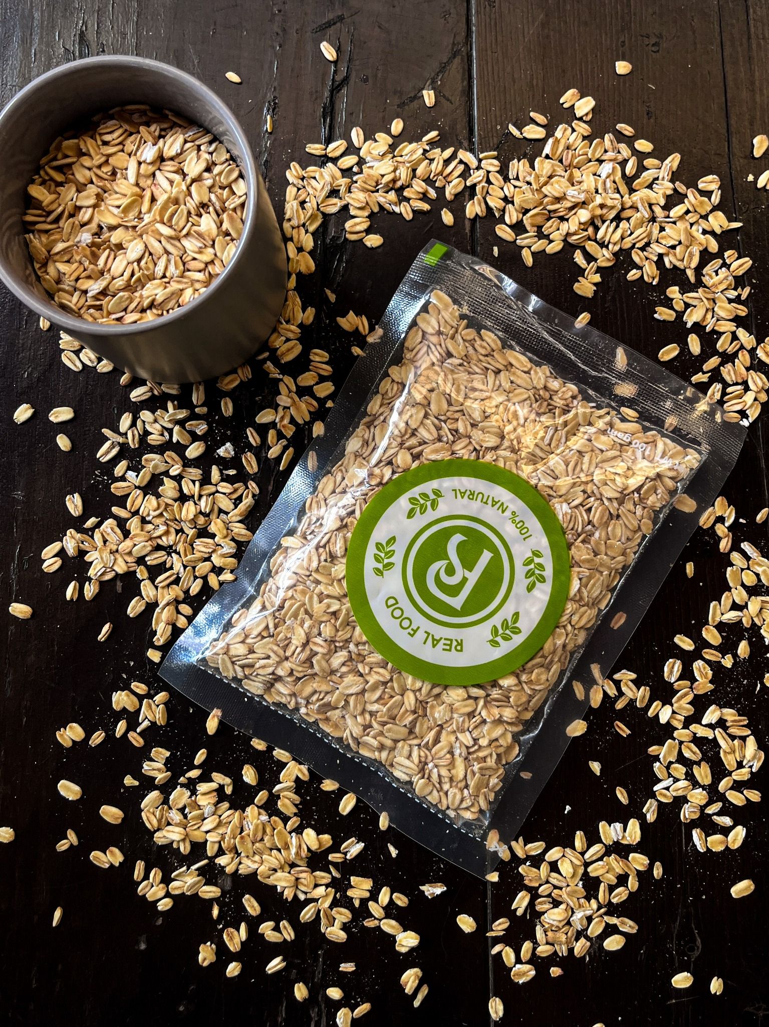 Yến mạch cán dẹp Real Food
