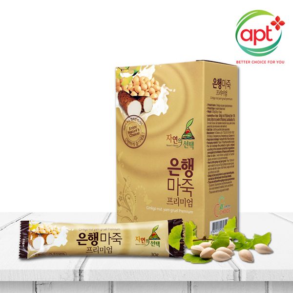 Bột ngũ cốc Hàn Quốc N-Choice Bạch quả 300g - hộp 10 gói x 30g / gói