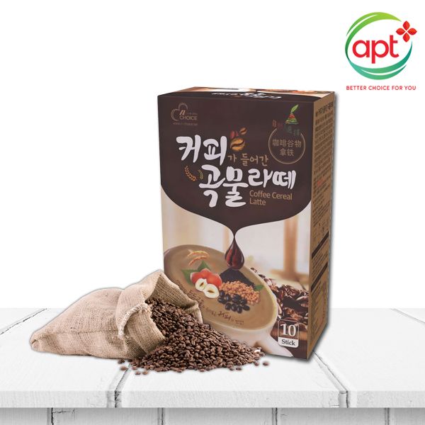 Bột ngũ cốc Hàn Quốc N-Choice Coffee Latte 300g - hộp 10 gói x 30g / gói