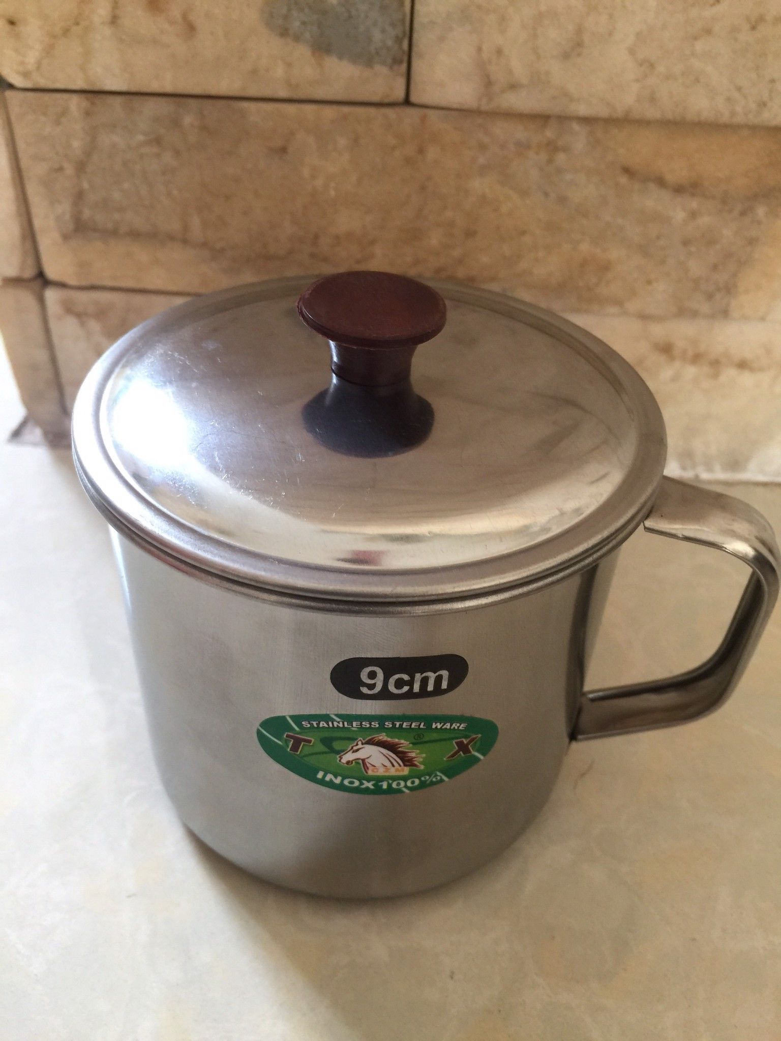 Ca Inox 9cm có nắp đậy