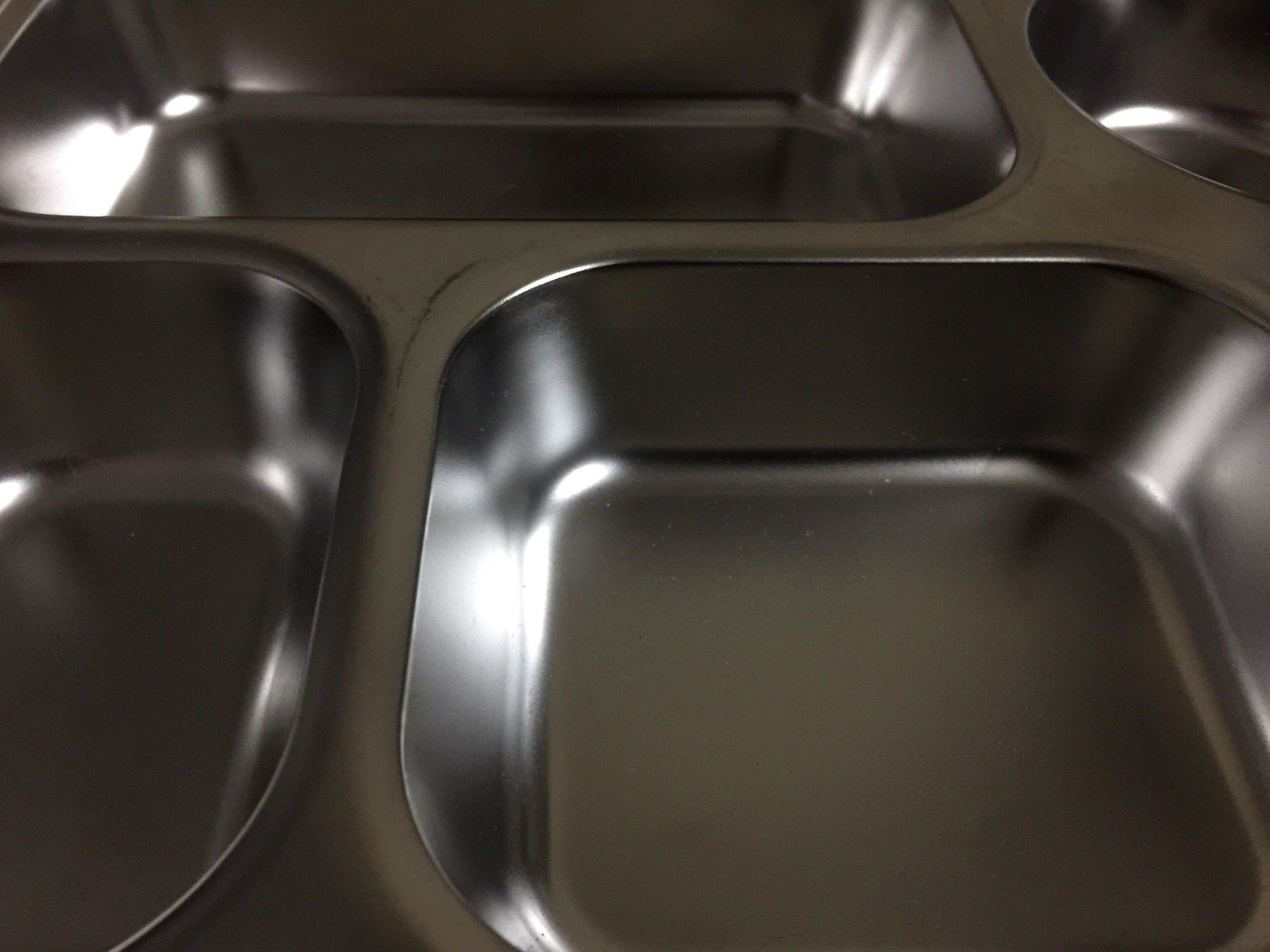 Khay cơm phần Inox 5 ô (Lớn) 25x33 sâu 5cm