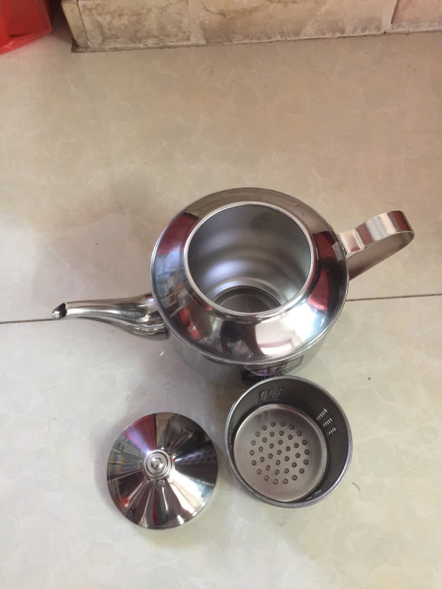 Bình trà lọc Inox