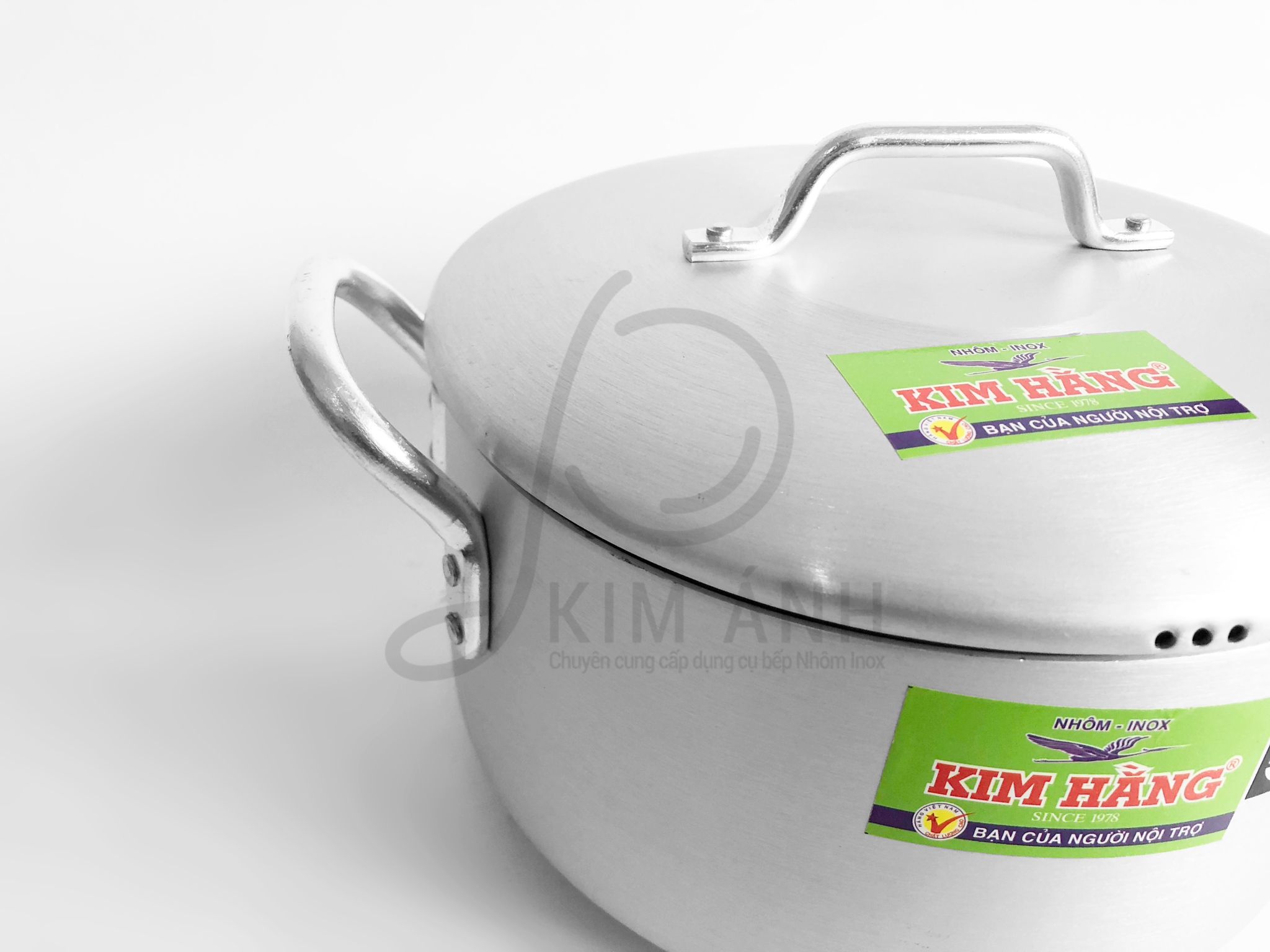 Bộ 3 nồi Kim Hằng nhôm xi bóng nhỏ 16 20 24