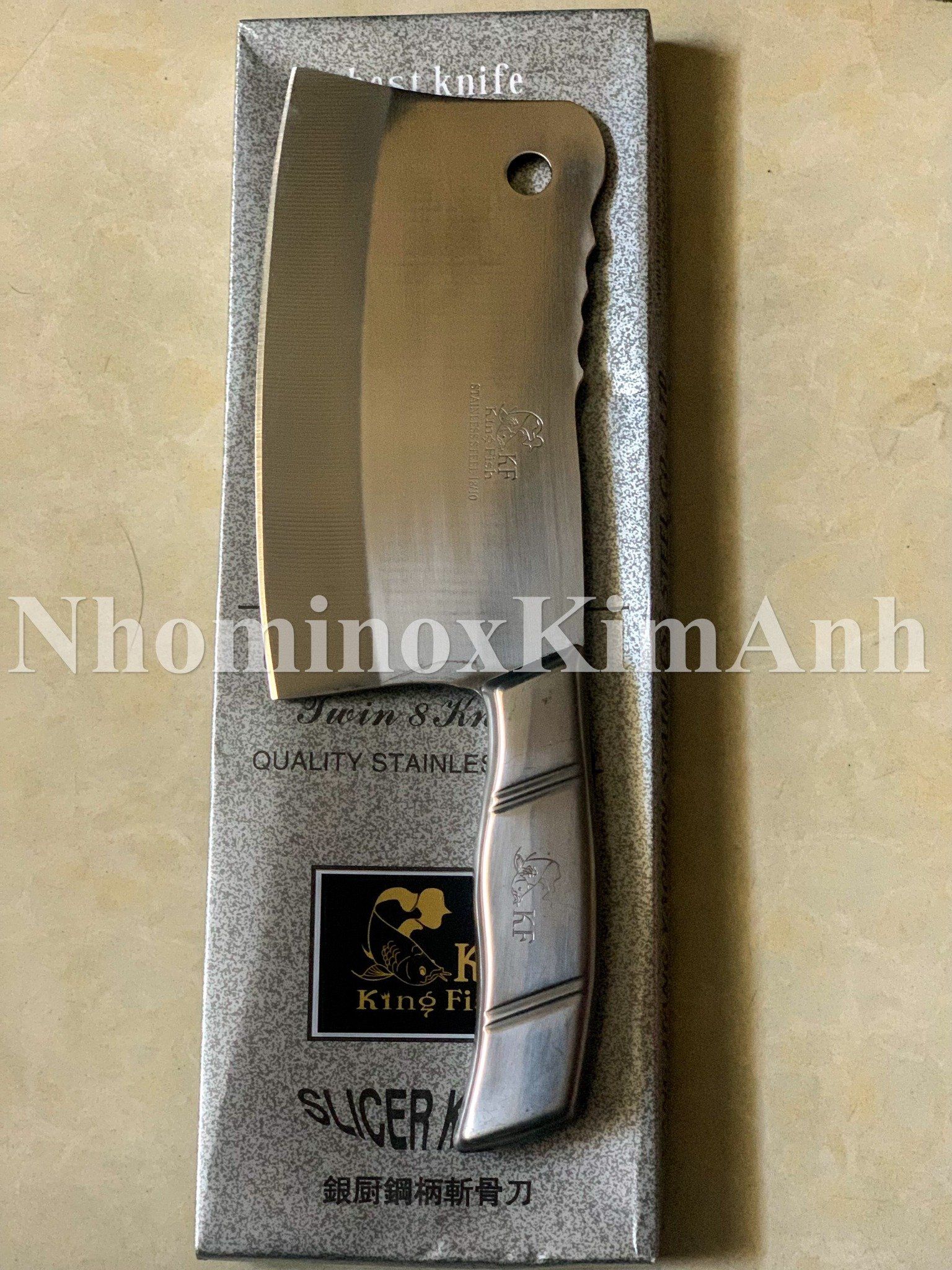 Dao chặt dài 29cm inox hộp xám