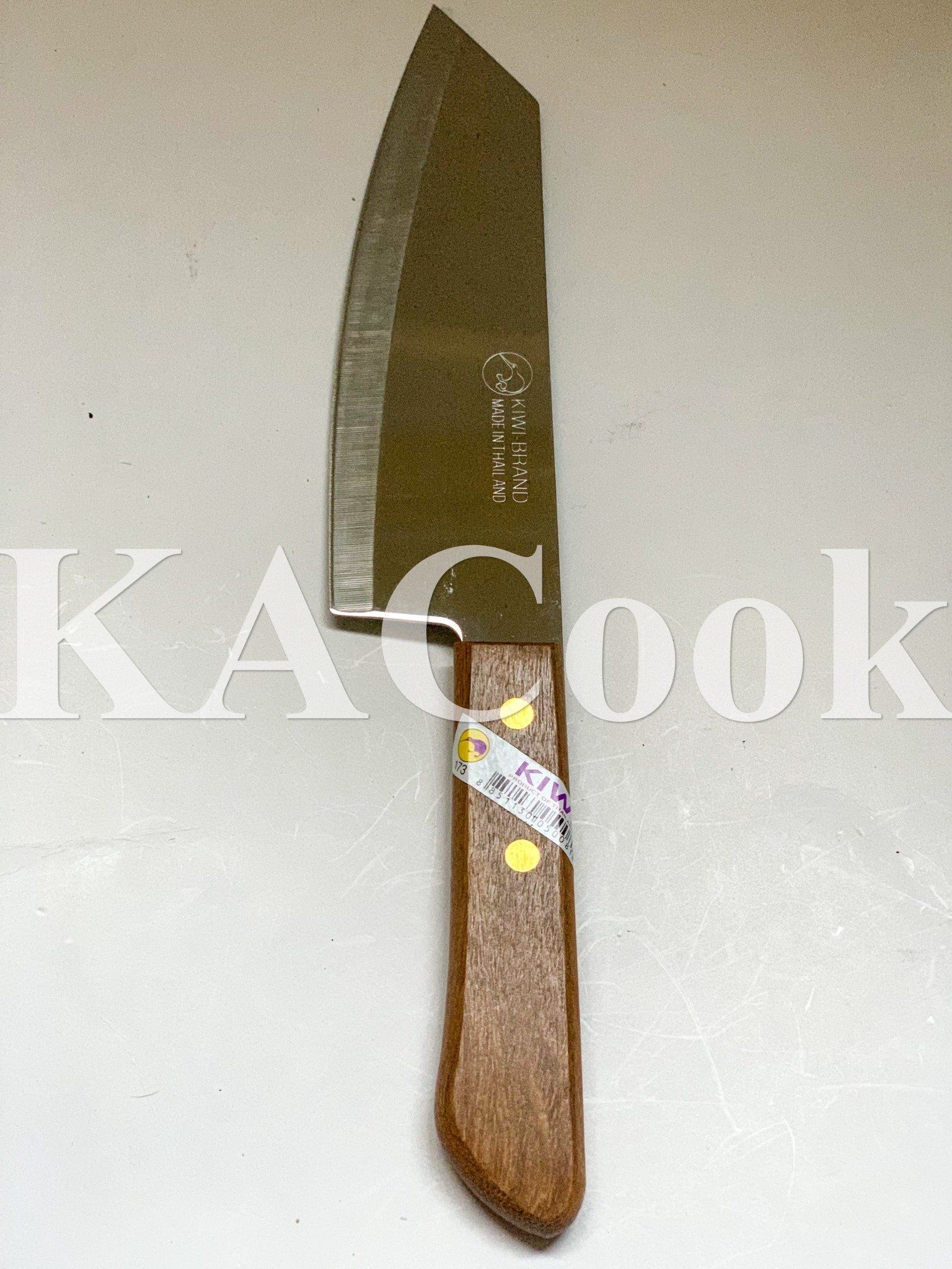 Dao kiwi 173 Thái - Dao cắt thịt cán gỗ đầu nhọn dài 28cm