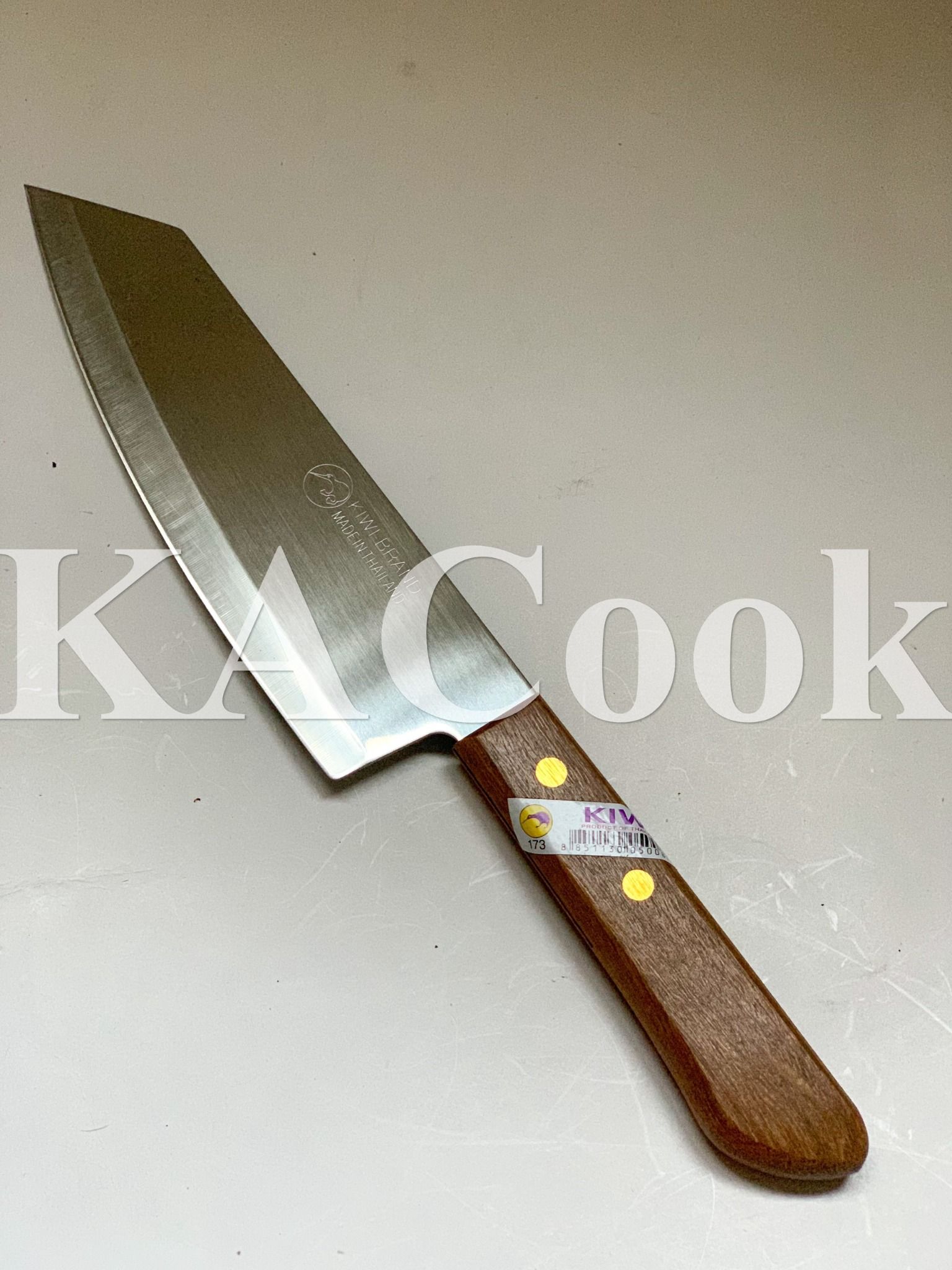 Dao kiwi 173 Thái - Dao cắt thịt cán gỗ đầu nhọn dài 28cm