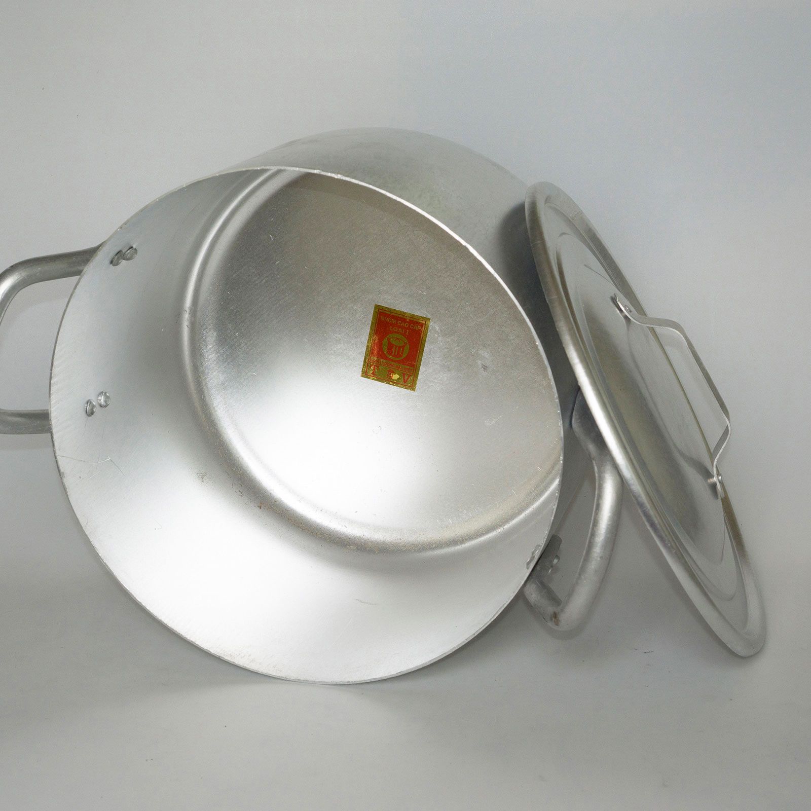 Nồi nhôm quai cọng Hải Phòng kích cỡ 16L - 120L