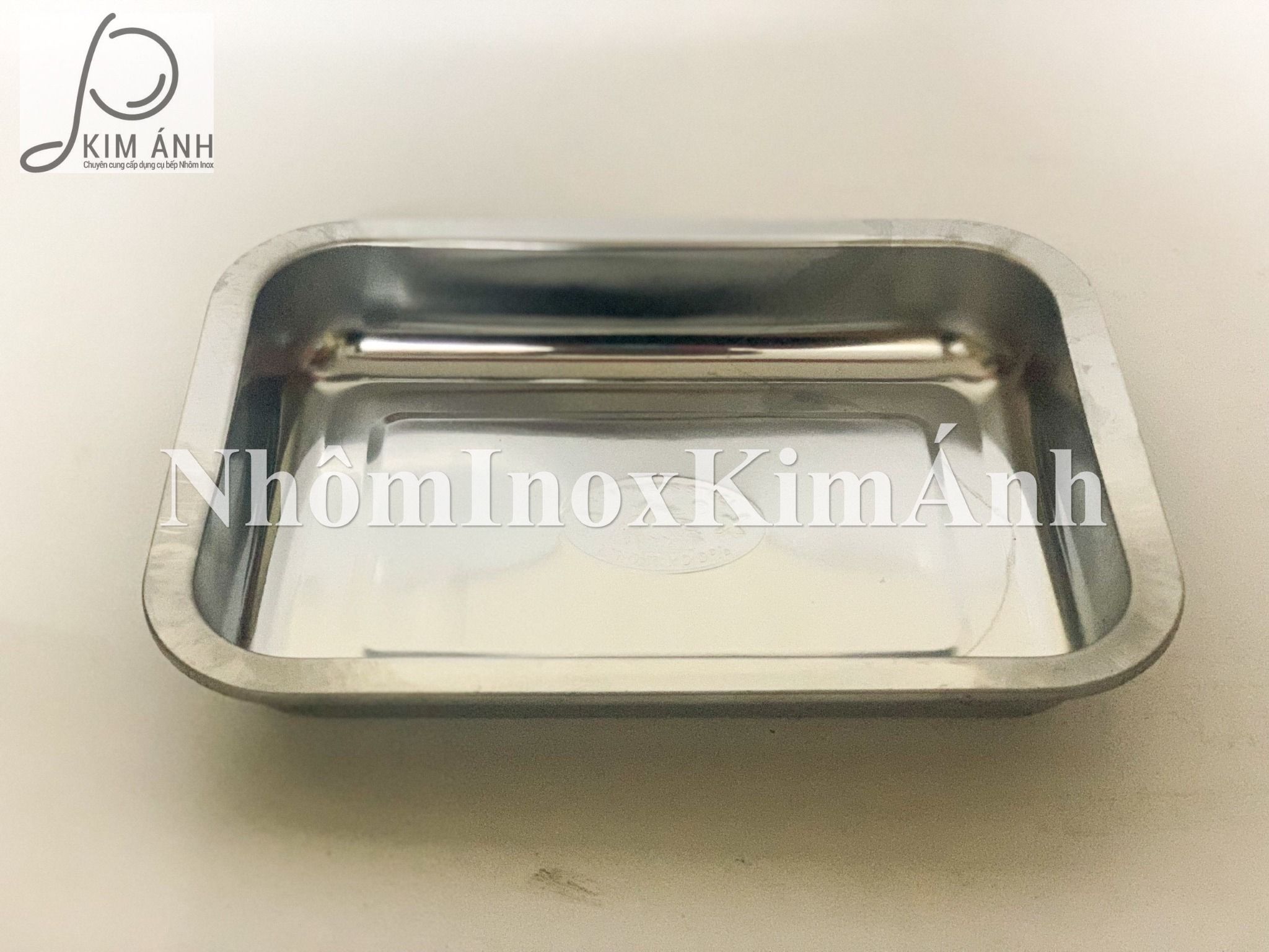 Mâm chữ nhật sâu inox - Khay sâu inox