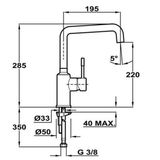  Vòi rửa bát TEKA Frame 915 