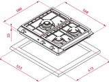  Bếp ga âm Teka EX 60.1 3G 