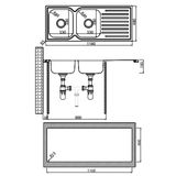  Chậu Inox Hafele 567.23.030 