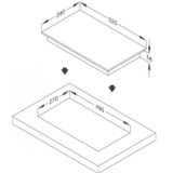  Bếp từ 1 vùng nấu domino Malloca MDI 301 