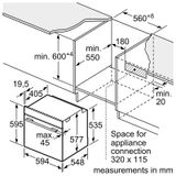  Lò nướng âm tủ Bosch HBG633BB1B Serie 8 