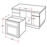  Lò nướng âm tủ Eurosun EOV65ME 