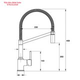  Vòi rửa bát Hafele titus HT-C202 570.51.010 