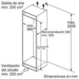  Tủ mát âm tủ Bosch KIR81AFE0 