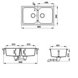  Chậu đá hafele julius HS-GD8650 570.35.480 