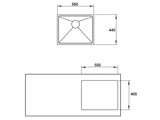  Chậu đơn inox Hafele 4219F 567.20.397 