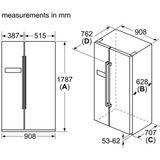  Tủ lạnh Side By Side Bosch KAN93VIFPG Serie 4 