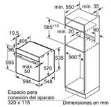  Lò nướng âm tủ Bosch HBA512BR0 Serie 4 