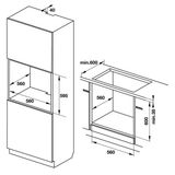  Lò nướng âm tủ Hafele HO-KT60J 535.62.511 