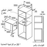  Lò vi sóng âm tủ Bosch BFL523MS0H Serie 4 