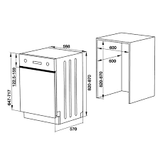  Máy rửa bát âm tủ Hafele HDW-HI60B 533.23.210 