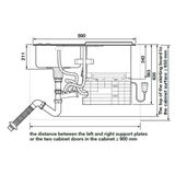  Máy rửa bát kết hợp chậu rửa Hafele HDW-SD90A 539.20.530 