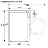  Máy sấy bơm nhiệt Bosch WTW85400SG 9KG Serie 6 