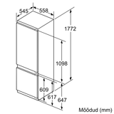  Tủ lạnh lắp âm Bosch KIS87AFE0 Series 6 