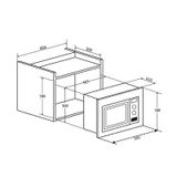  Lò vi sóng âm tủ Eurosun MWO-28EUR 