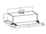  Hút mùi âm tủ Eurosun EH-60AF85S/ EH-70AF85S 