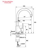  Vòi rửa bát Hafele HT-C220 570.51.290 