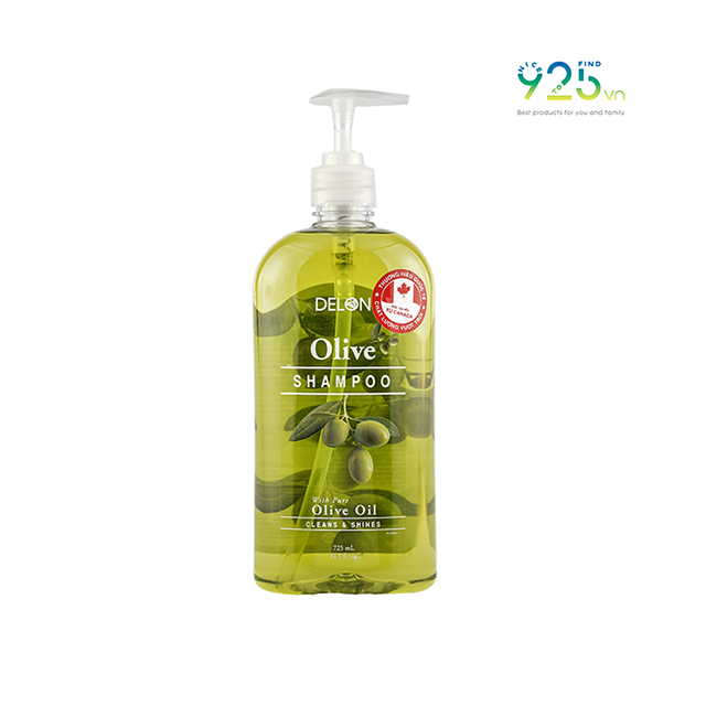 Dầu Gội DELON với tinh dầu Olive - Shampoo Olive DELON (725ml) KD-38