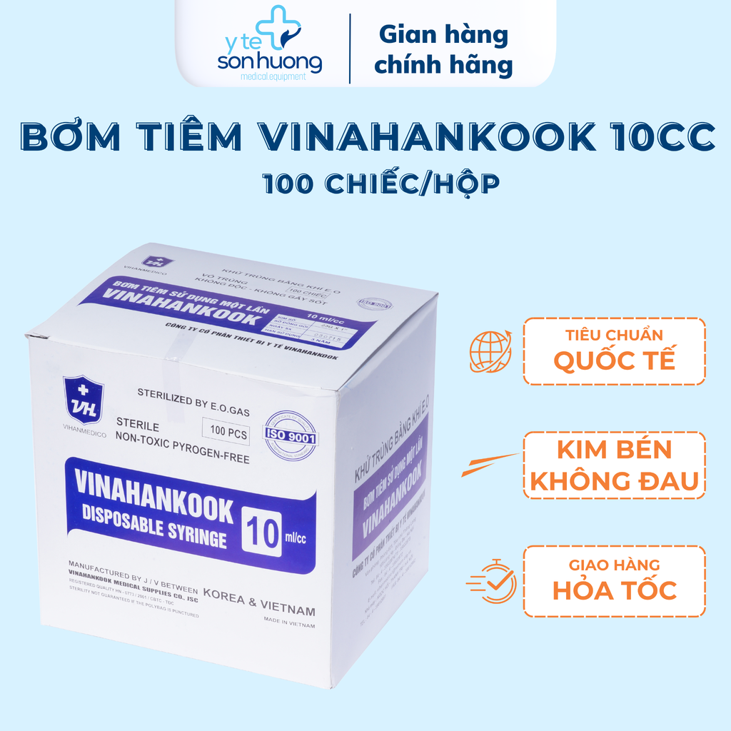 Bơm tiêm Vinahankook 10cc