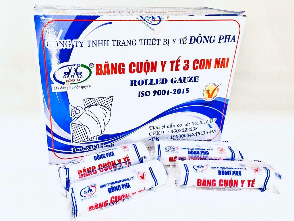 Băng gạc cuộn Đông Pha 0.085 x 1.8m