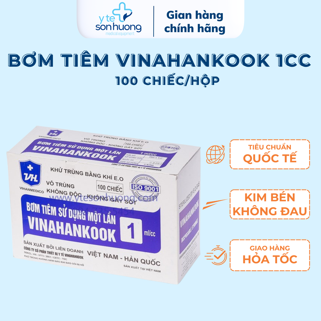 Bơm tiêm Vinahankook 1cc