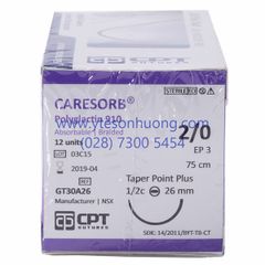 Chỉ CPT Caresorb Polyglactin 910 2/0 GT30A26