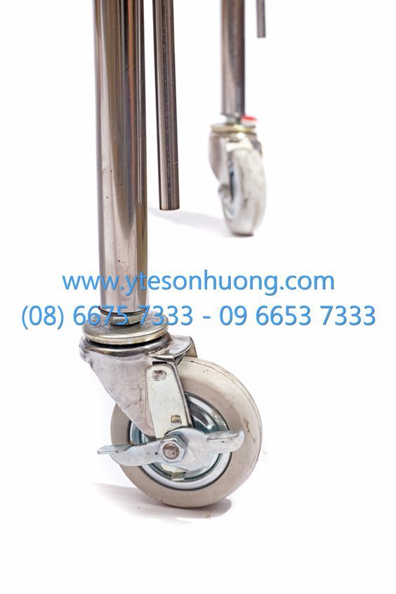 Phụ kiện giường inox - Thêm bánh xe