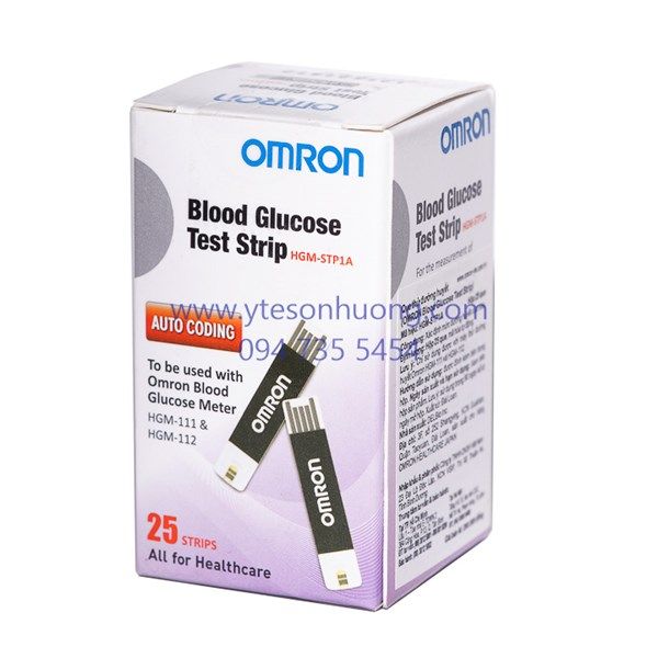 Que thử đường huyết Omron HGM STP1A (lọ 25 que)